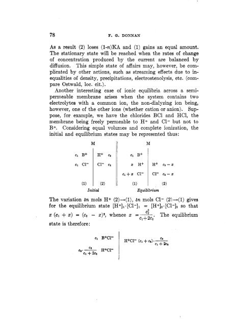 The theory of membrane equilibria