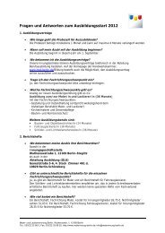 Fragen und Antworten zum Ausbildungsstart 2012 - Maler- und ...