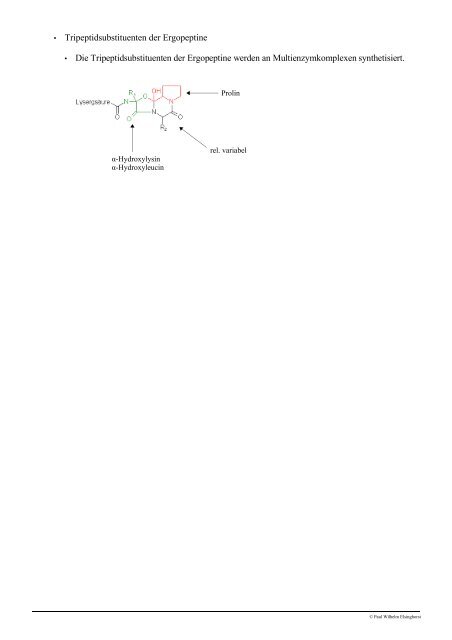 Vorlesung Pharmazeutische Biologie Derivate des Stickstoff ...