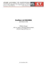 Wilhelm Haager: Grafiken mit MAXIMA - Austromath