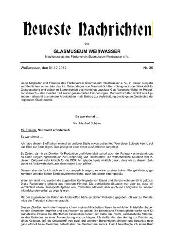 PDF-Datei, 5847 kB - Glasmuseum Weißwasser