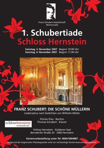 DIE SCHÖNE MÜLLERIN - Franz-Schubert-Gesellschaft Wienerwald