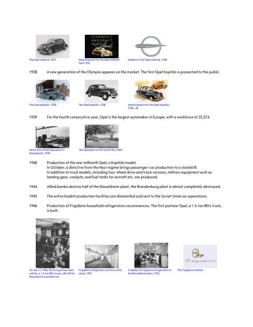 Opel History - GM.com - General Motors