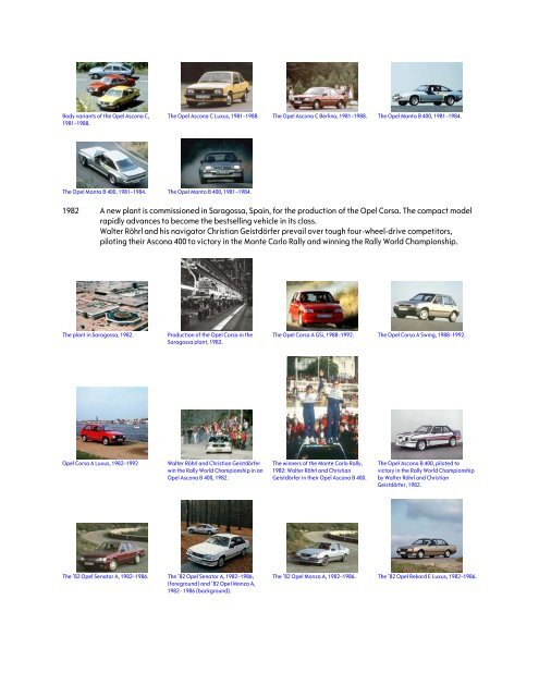 Opel History - GM.com - General Motors