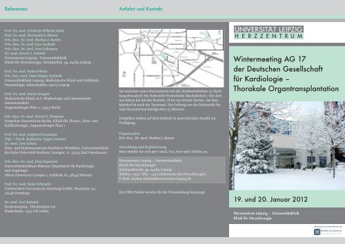 Wintermeeting AG 17 der Deutschen Gesellschaft für Kardiologie ...