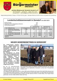 Bürgermeister - Gemeinde Gersdorf an der Feistritz