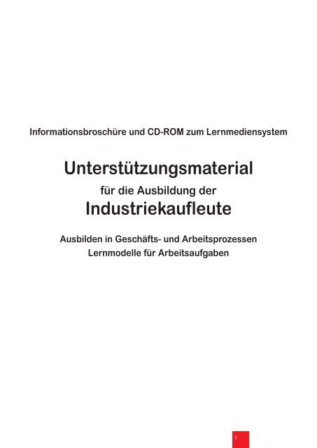 Unterstützungsmaterial Industriekaufleute - Lernmediensystem