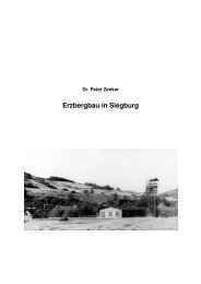 Erzbergbau in Siegburg - Dr. Peter Zenker