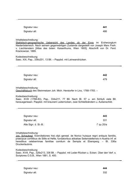 die handschriften der öffentl - Oberösterreichische Landesbibliothek