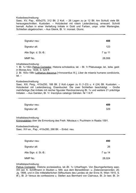 die handschriften der öffentl - Oberösterreichische Landesbibliothek