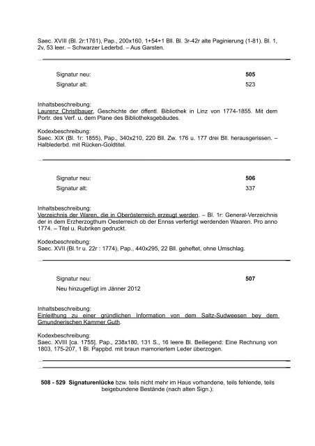 die handschriften der öffentl - Oberösterreichische Landesbibliothek