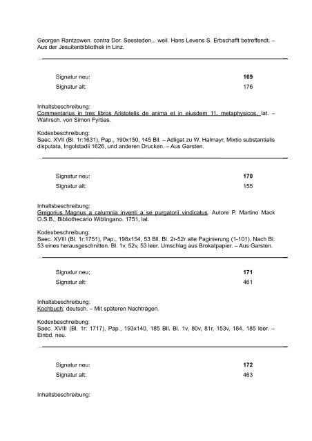 die handschriften der öffentl - Oberösterreichische Landesbibliothek