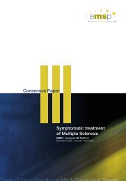 Symptomatic Treatment of MS - European Multiple Sclerosis Platform