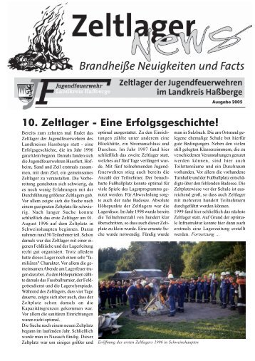 10. Zeltlager - Eine Erfolgsgeschichte! - KFV-Haßberge