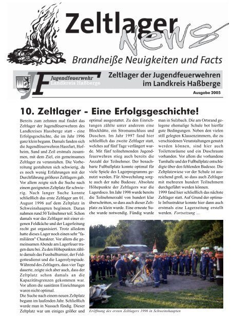 10. Zeltlager - Eine Erfolgsgeschichte! - KFV-Haßberge