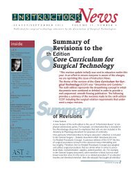 August/September - Association of Surgical Technologists