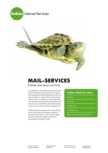 MAIL-SERVICES - GoEast Internet Services