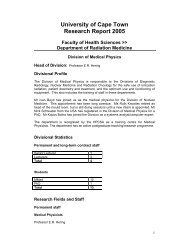 University of Cape Town Research Report 2005