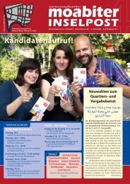 Kandidatenaufruf! - Quartiersmanagement Moabit West