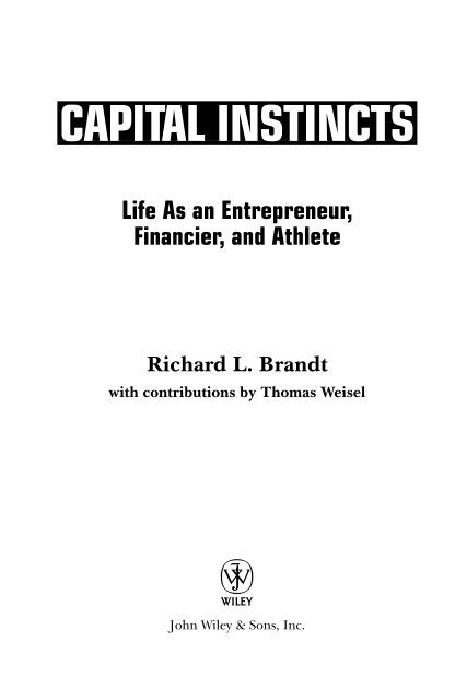 CAPITAL INSTINCTS - Home Business