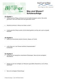 Was sind Wiesen? Schüleraufträge - Naturama