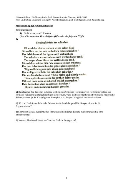 Get Schoenheit gedicht Desktop Wallpaper Free