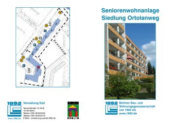 Seniorenwohnanlage Siedlung Ortolanweg - Berliner Bau- und ...