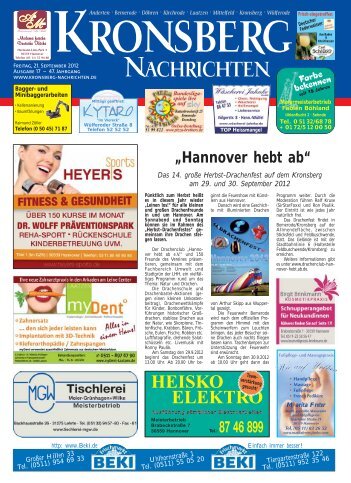 lokal - Kronsberg Nachrichten