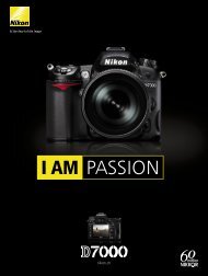 Télécharger la brochure de Nikon D7000 - GMC Trading AG
