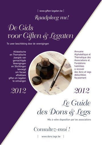 De Gids voor Giften & Legaten - Le Guide Dons et Legs