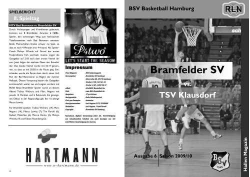 BSV Magazin - beim BSV Basketball