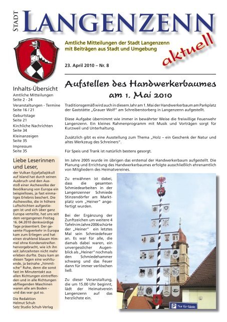 Ausgabe Nr. 08 vom 23.04.2010 - Langenzenn