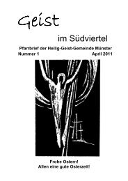 im Südviertel - Heilig Geist Gemeinde Münster