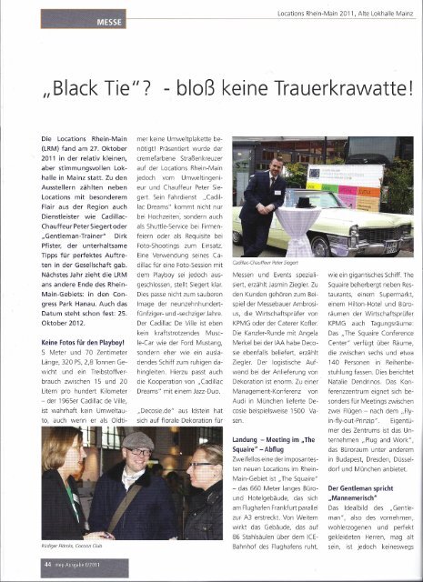 MEP - Marketing Event Praxis, Ausgabe 12/2011, Dezember