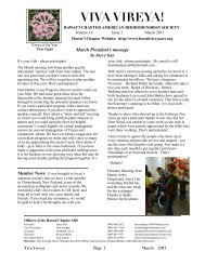 Viva Vireya! - Hawaii Chapter, American Rhododendron Society