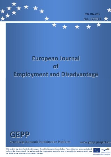 European Journal of Employment and Disadvantage - Danmar ...