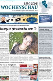 Lenneperin präsentiert ihre erste CD - Bergische Wochenschau