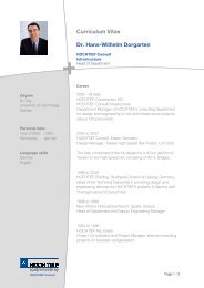 Curriculum Vitae Dr. Hans-Wilhelm Dorgarten