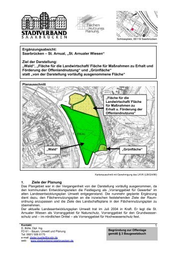 Ergänzungsabsicht: Saarbrücken – St. Arnual, „St. Arnualer Wiesen ...