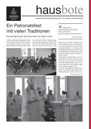 Ein Patronatsfest mit vielen Traditionen - Barmherzige Brüder ...