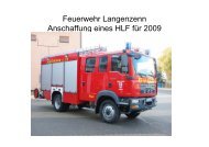 Feuerwehr Langenzenn Anschaffung eines HLF für 2009