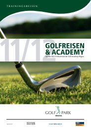 GOLFREISEN & AcADEMy - Golfpark Otelfingen