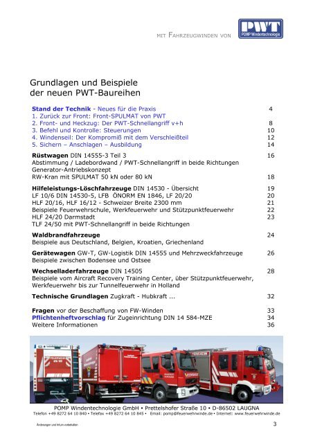 Gesamtprospekt Feuerwehr - Pomp Windentechnologie