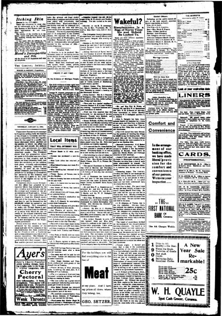 one dollar per year. corunna, mich., thursday, january 14, 1904.