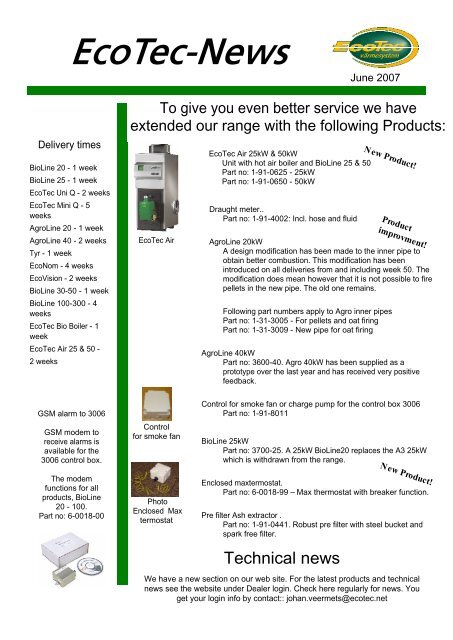 Ecotec News