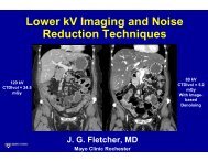 Lower kV Imaging and Noise Reduction Techniques - Research ...