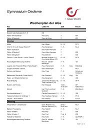 Wochenplan_AGs 2012 10 18.pdf - Gymnasium Oedeme