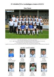 FC Schüttorf 09 Landesliga Saison 2010/11 Das Team Spieler und ...