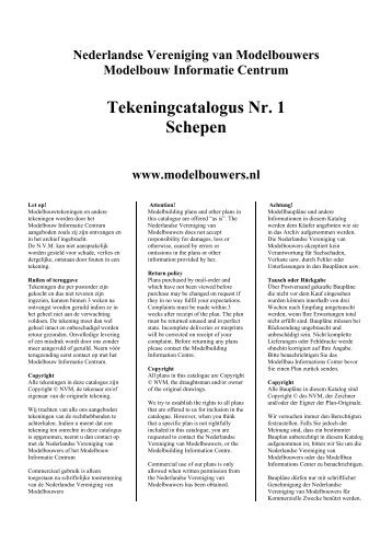 Catalogus schepen - Nederlandse Vereniging van Modelbouwers