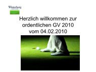 Die Generalversammlung – der social Event!